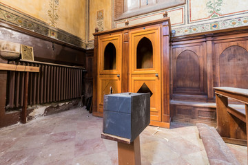 Urban exploration in an abandoned church