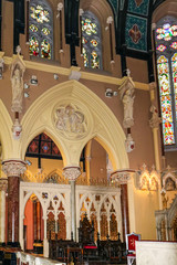 Fototapeta na wymiar Saints Peter and Paul's Church, Cork in Ireland Interior of catholic church.