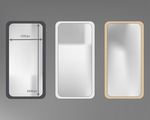 Mesh, gray colored phone backgrounds kit.