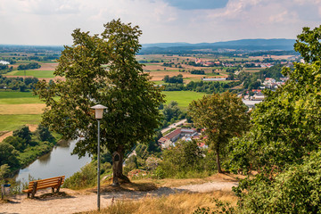 Fototapeta premium Beautiful view at the Bogenberg, Danube, Bavaria, Germany