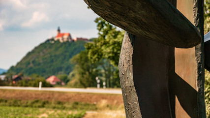 Fototapeta na wymiar Beautiful view near the Bogenberg, Danube, Bavaria, Germany