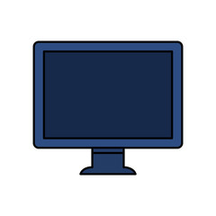 desktop computer device isolated icon