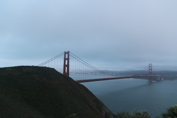 Die einzigartige Golden Gate Bridge in San Francisco