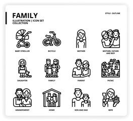 Family icon set