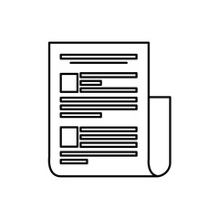 paper document file isolated icon