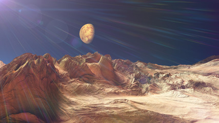 space mars terrain aerial shot © aleksandar nakovski