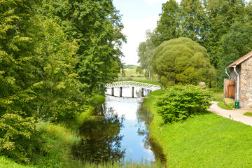 Openwork bridge in Pushkin Hills