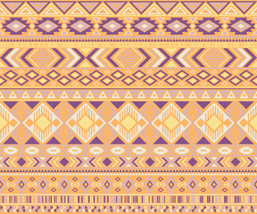 American indian pattern tribal ethnic motifs geometric vector background.