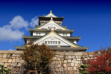 Osaka Castle in Japan.