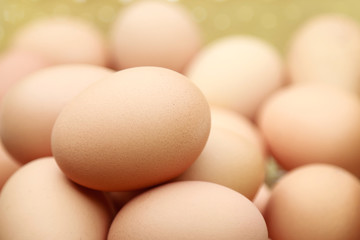 raw egg on tray for cooking 