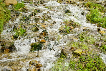 Streams running down to the lake