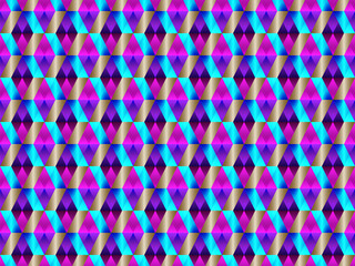 Geometric seamless pattern with hypnotic triangles