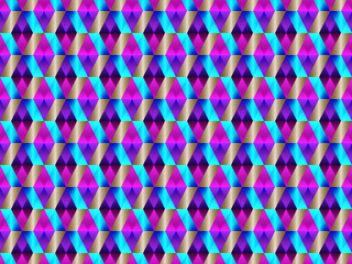 Fototapeta premium Geometric seamless pattern with hypnotic triangles