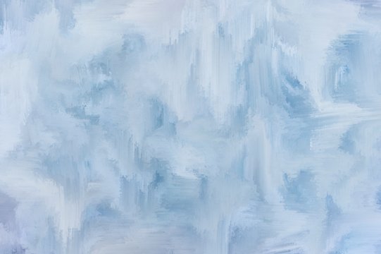 Blue and white light beautiful background of ice texture made by paint brush stroke