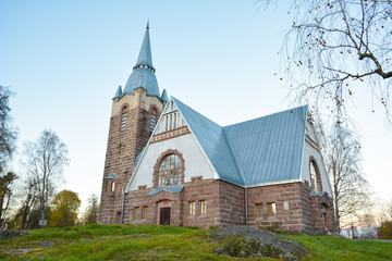  Former Lutheran Kirch in the style of North Modern in the north-west of Russia