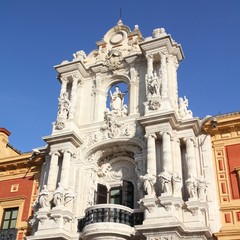 Fototapeta na wymiar Seville Palace of St Telmo. Landmark city of Andalusia.