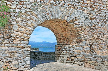 Palamidi castle at Nafplio Argolis Greece