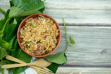 Yam Naem Khao Tod Recipe Spicy Salad
