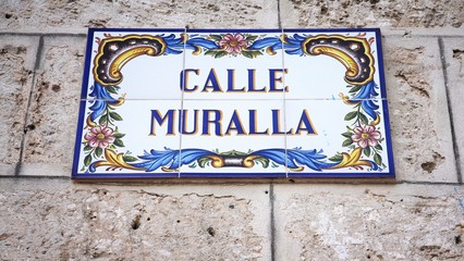 Fototapeta premium Havana street sign