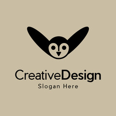 Flying owl logo modern icon symbol of wisdom, truth and knowledge brand identity, Amazing Owl Bird Modern Simple Logo Eye Catching