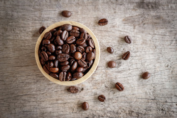 Coffee bean roasted for health care drink and making coffee