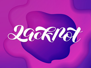 Vector illustration. Jackpot lettering for banner, poster or card.