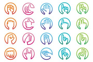 Hand fight to victory life. Number one successful people concept. Life management finger symbol style.