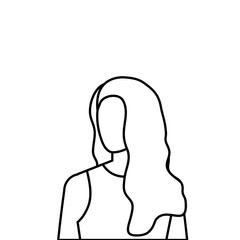 beautiful and young woman character