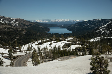 Fototapeta na wymiar Donner Lake in Winter