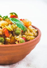 Rice with vegetables