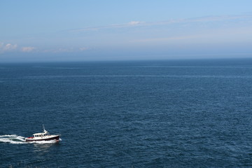 Fototapeta na wymiar Boat on sea