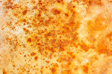 Old rusty metal bucket bottom surface abstract background