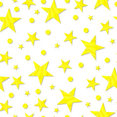 Fototapeta premium Space star seamless vector pattern of stars on a transparent background, great design for holiday packaging or textile, background for banners and web sites. The user can choose the background 