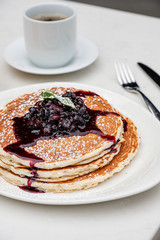 Pancakes with berries