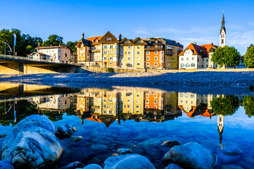 famous old town of bad toelz - bavaria