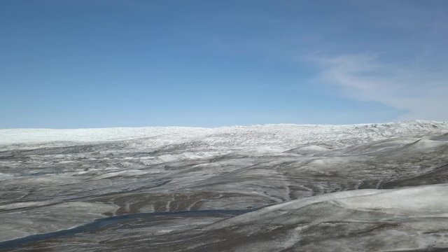 Ice Sheet Glacier Drone Footage