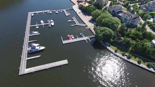 Moskow, Russia - MAY 15, 2018 amphibious vehicle , WaterCar Panther , Red Car , swimming on the river by car