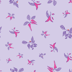 hot chili pepper seamless repeat pattern