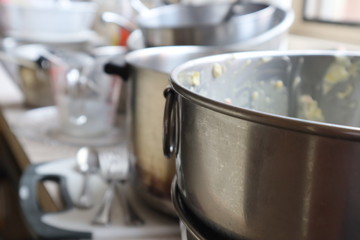 Dirty dishes after dinner