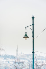 Obraz premium BUDAPEST, HUNGARY - January 16,2018: Traditional old buildings in Budapest