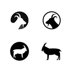 Fototapeta premium Goat Logo Template vector illustration