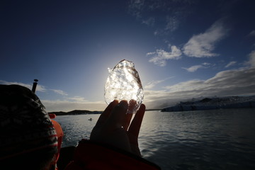 boat in sea ICE