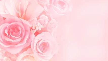 Fotobehang Roze bloemen © puwa2827