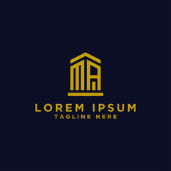 logo design inspiration, for companies from the initial letters MA logo icon. -Vectors