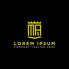 logo design inspiration, for companies from the initial letters MA logo icon. -Vectors