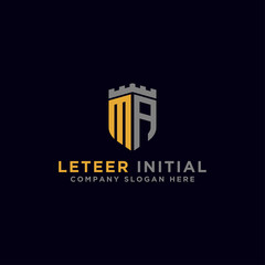 logo design inspiration, for companies from the initial letters MA logo icon. -Vectors