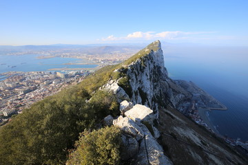 view from the top of mountain gibraltar