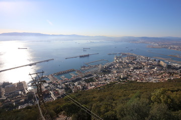 view from the top of mountain gibraltar