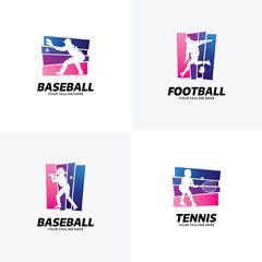 Set of Sport Logo Design Templates