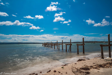 Hamworthy Beach broken pier